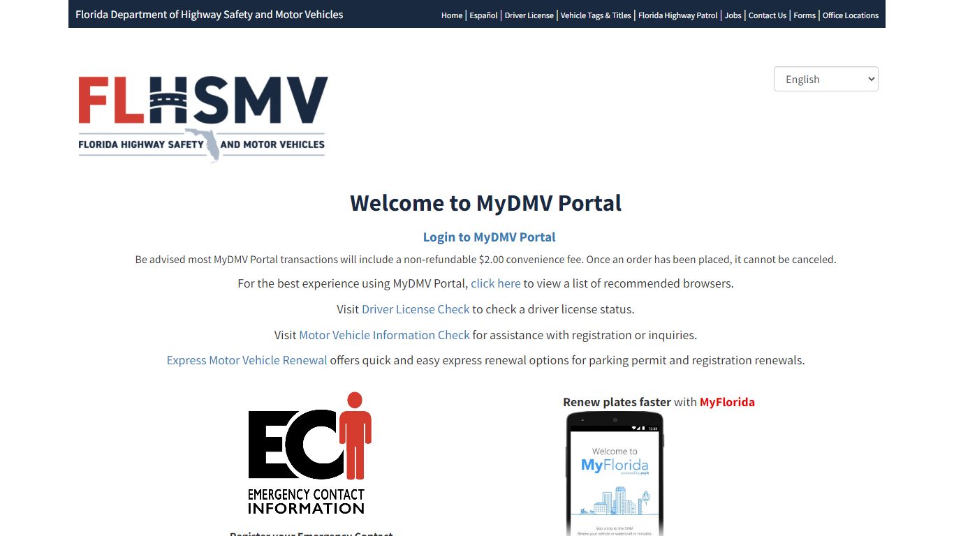 FLHSMV - MyDMV Portal - Welcome to MyDMV Portal